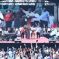 Presiden RI Prabowo Subianto saat menghadiri peringatan Hari Buruh Internasional di Lapangan Monas, Jakarta, Kamis (1/5/2025). (Dok. Tim Media Prabowo Subianto)